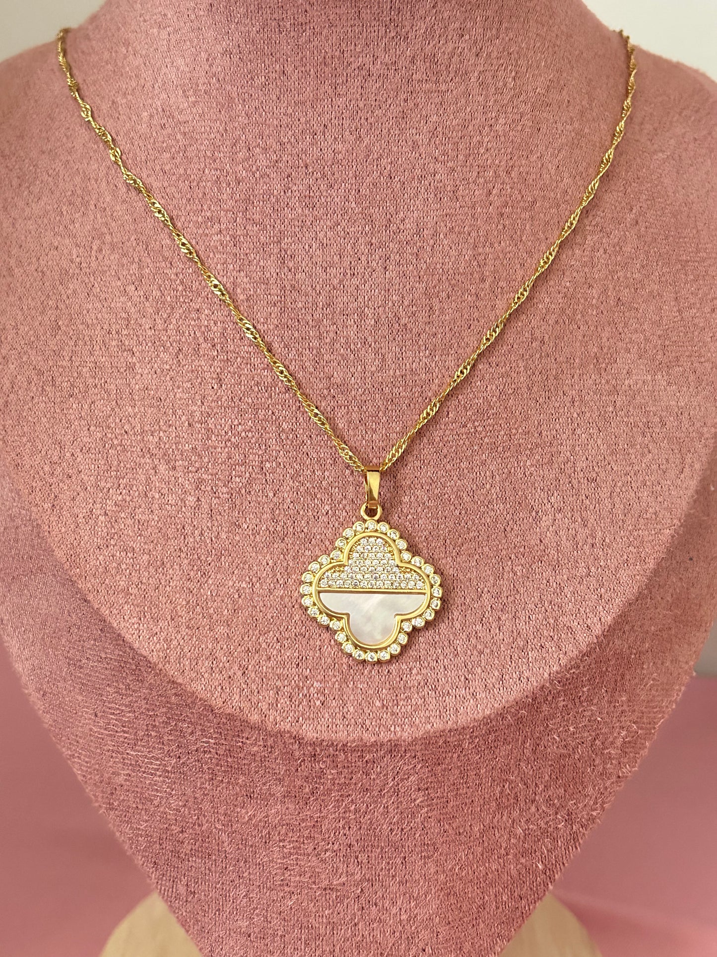 Maxi Clover Sparkle Necklace