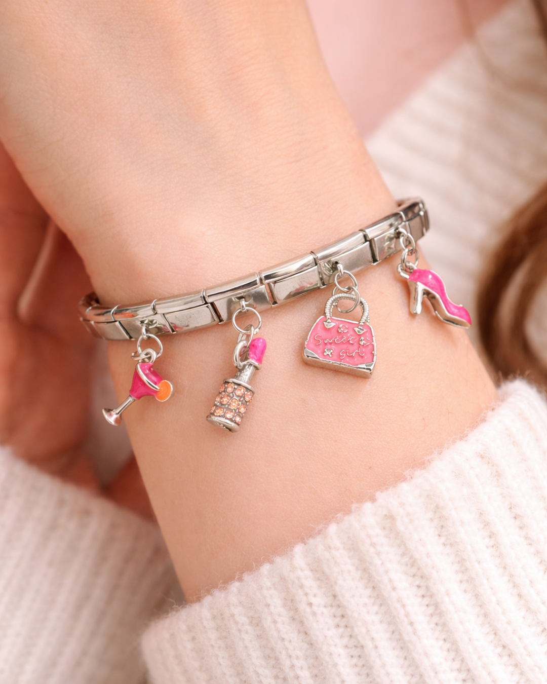 Pink Icons Charm Bracelet (Copy)