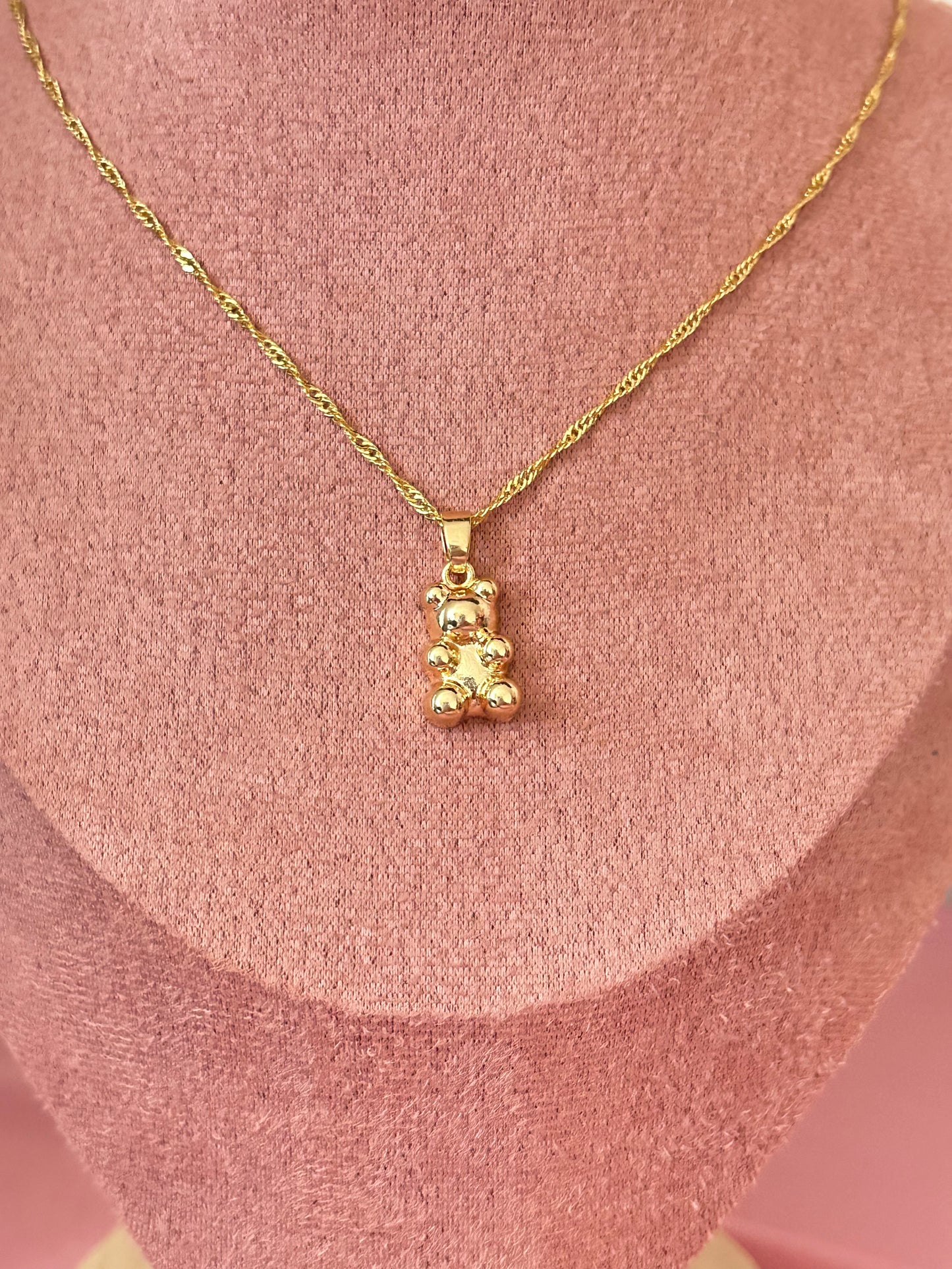 Golden Teddy Necklace