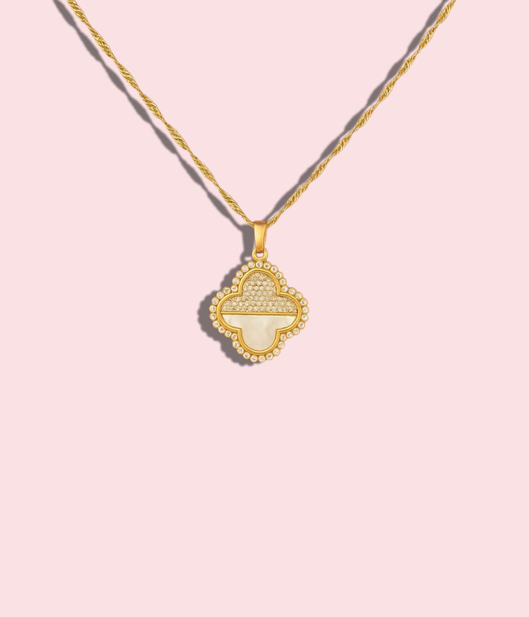 Maxi Clover Sparkle Necklace