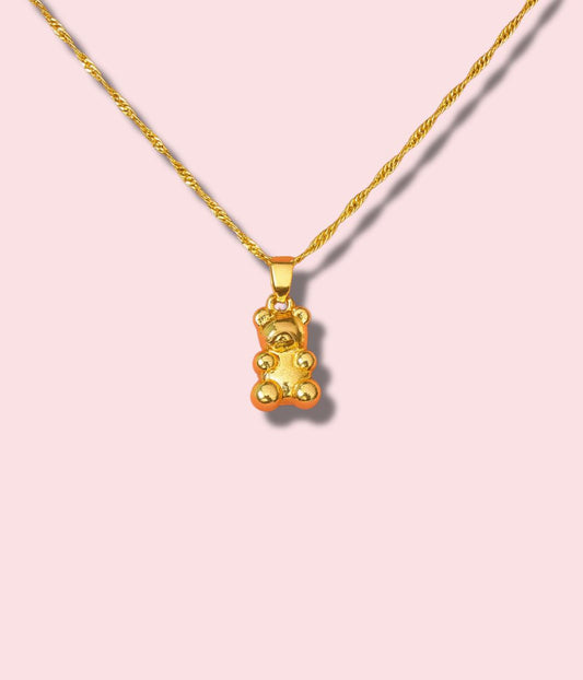 Golden Teddy Necklace