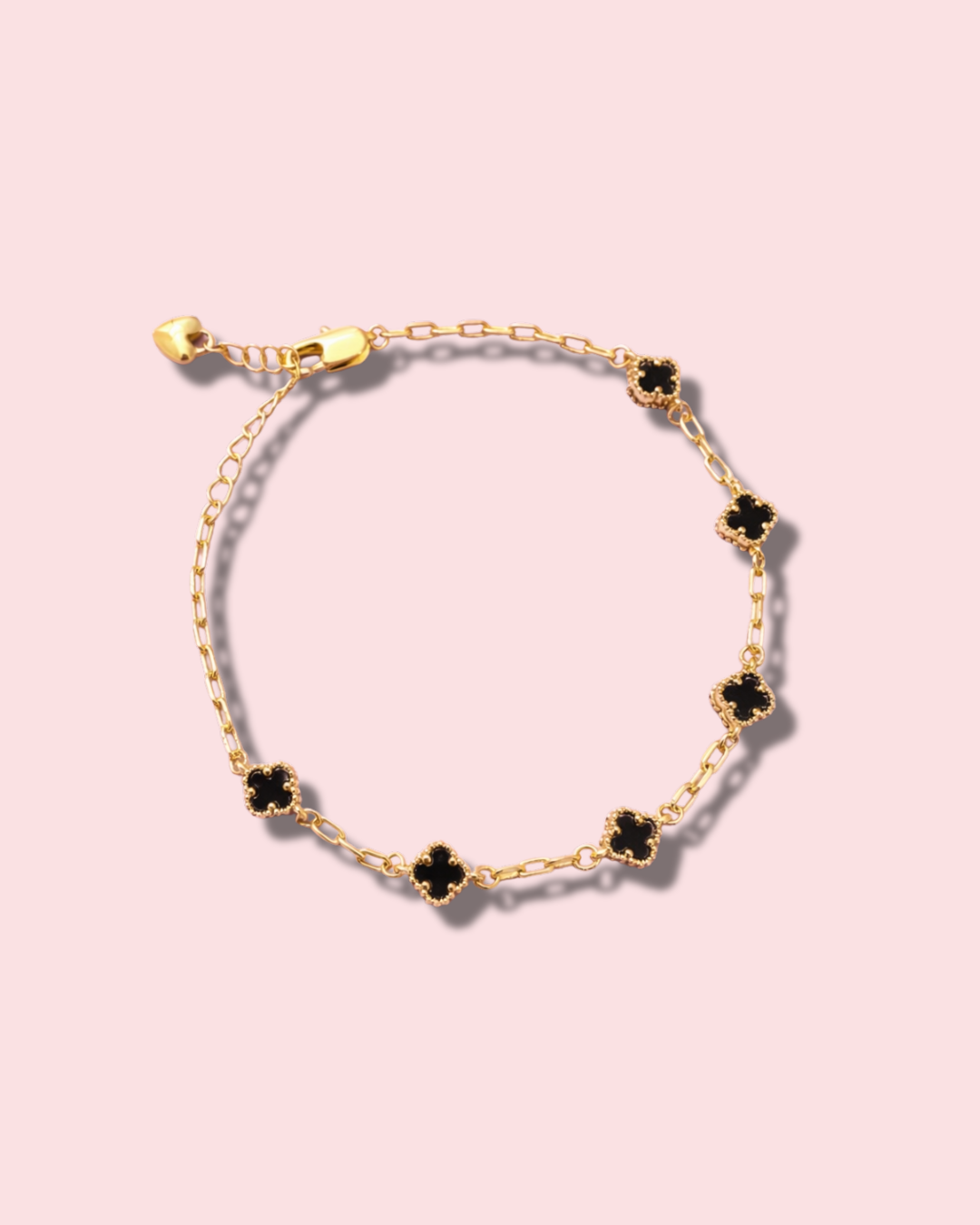Midnight Clover Bracelet