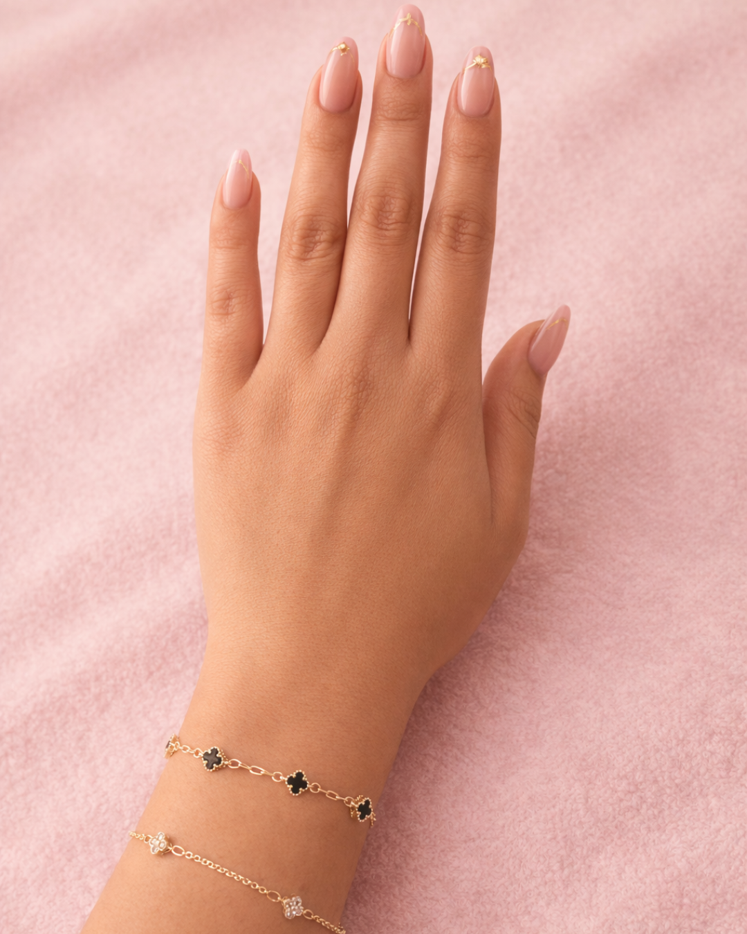 Midnight Clover Bracelet